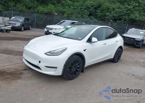 2021 Tesla Model Y Long Range Dual Motor All-Wheel Drive from USA, damaged, VIN 5YJYGDEE4MF262685